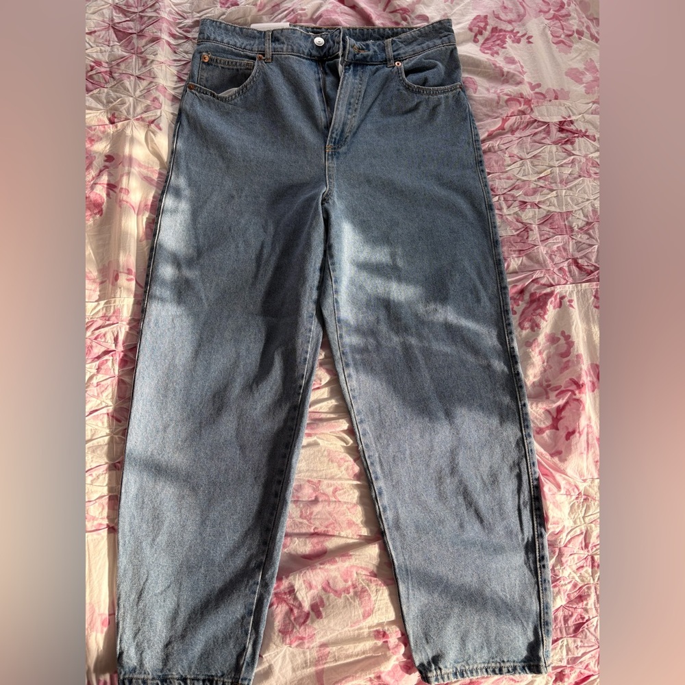 H&M Women's Straight Leg Blue Jeans